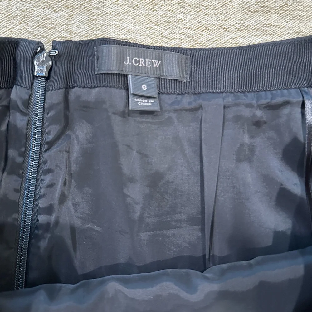 J. Crew Black A-Line Mini Skirt for Work - Picture 2 of 3